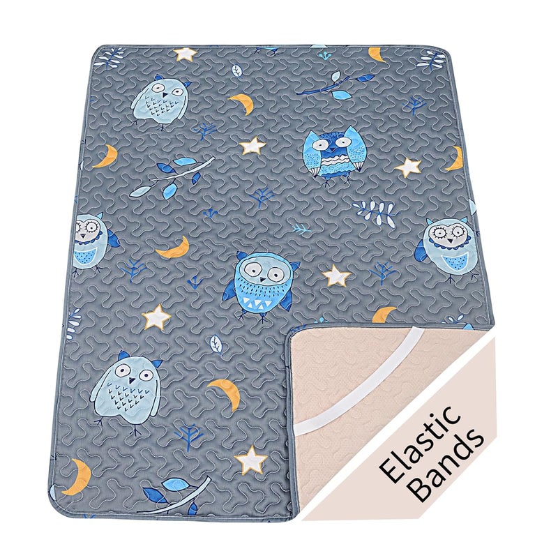 MatLeya Quilted Pack n Play Sheet Fitted, Breathable Thick Pad for Pack and Play Mattress, Pack and Play Mattress Sheet fits Graco, Portable Mini Cribs, Play Yards, Padded Playpen Protector Cover - Image 1